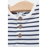 Batela Striped Shorts & T-shirt Set - Navy