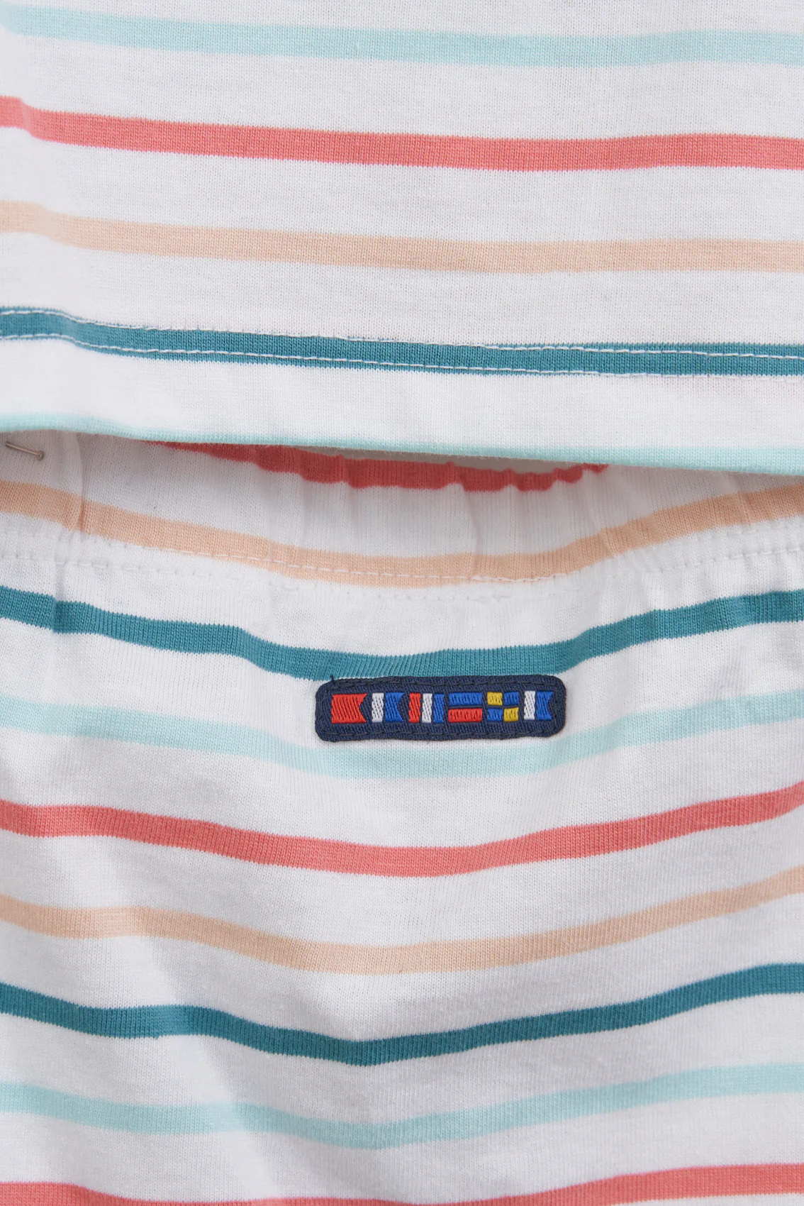 Batela Striped Shorts & T-shirt Set - Multicolour