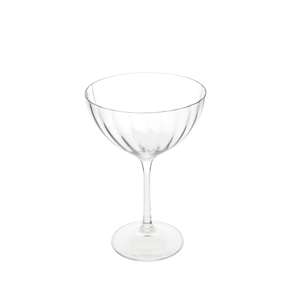 Mikasa Treviso Crystal Coupe Glasses Set of 4