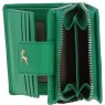 Ashwood Leather RFID Purse with Zip and Stud Closure Green X-30