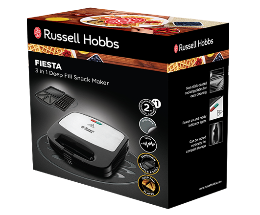 Russell Hobbs 3 In 1 Deep Fill Snack Maker