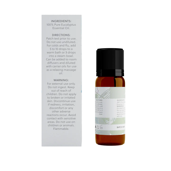 WellbeingMe Eucalyptus Pure Essential Oil 10ml