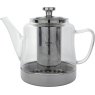 Grunwerg Cafe Ole Steel & Glass Teapot With Induction Base