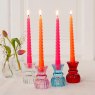 Rex London Twisted Candles Bright Pink & Orange Pk/4