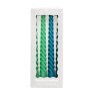 Rex London Twisted Candles Green & Blue Pk/4