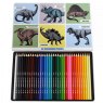 Rex London 36 Colouring Pencils In A Tin Prehistoric Land