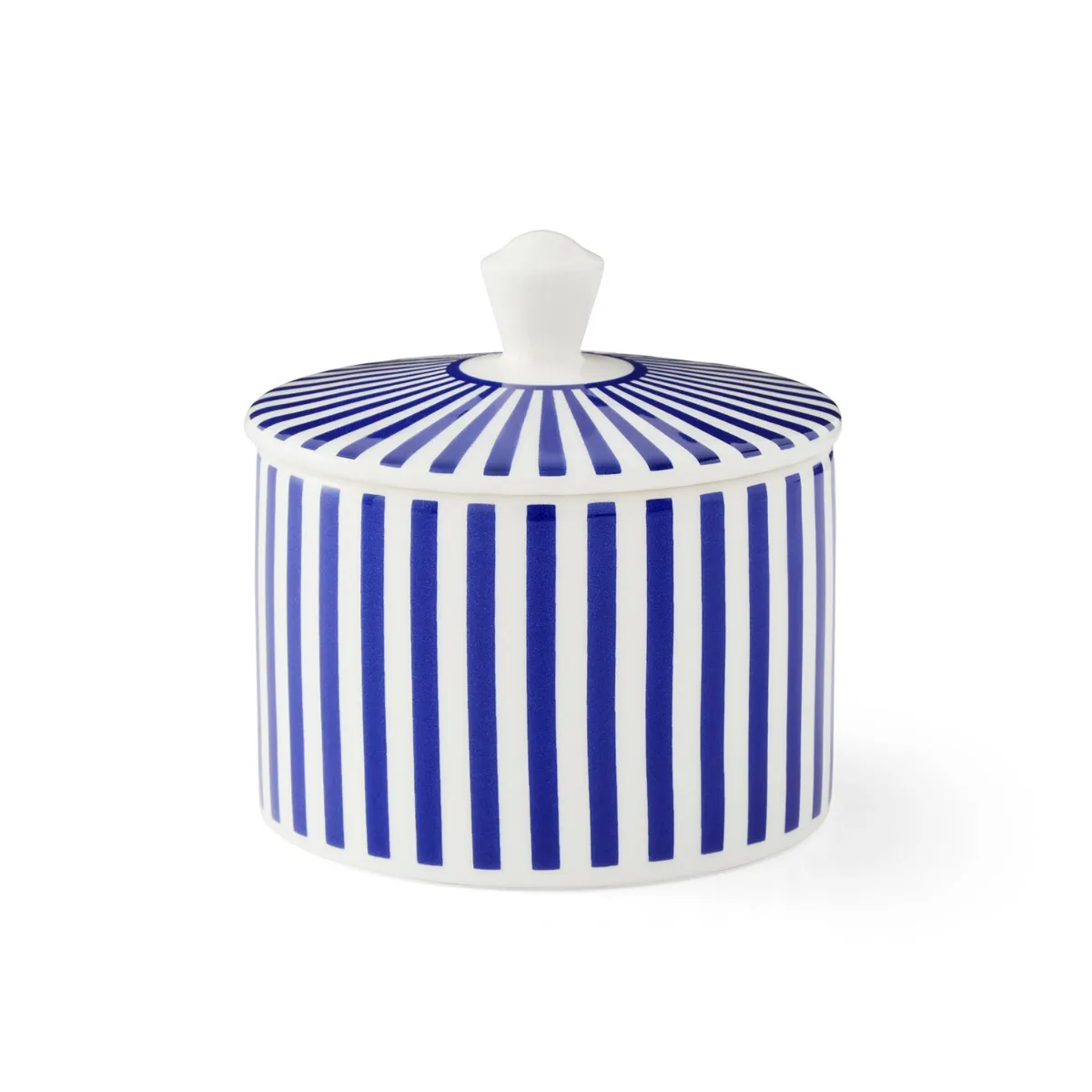 Spode Steccato Narrow Stripe Covered Sugar Bowl