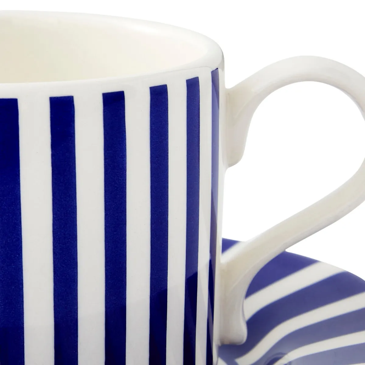 Spode Steccato Narrow Stripe Teacup & Saucer