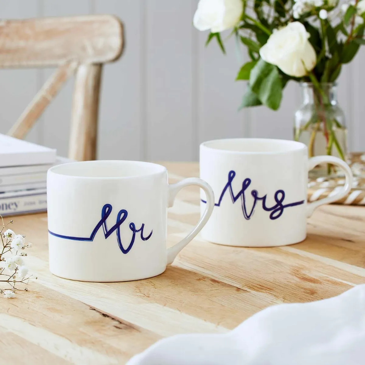 Mug Meirion Mr Mug - Blue & White