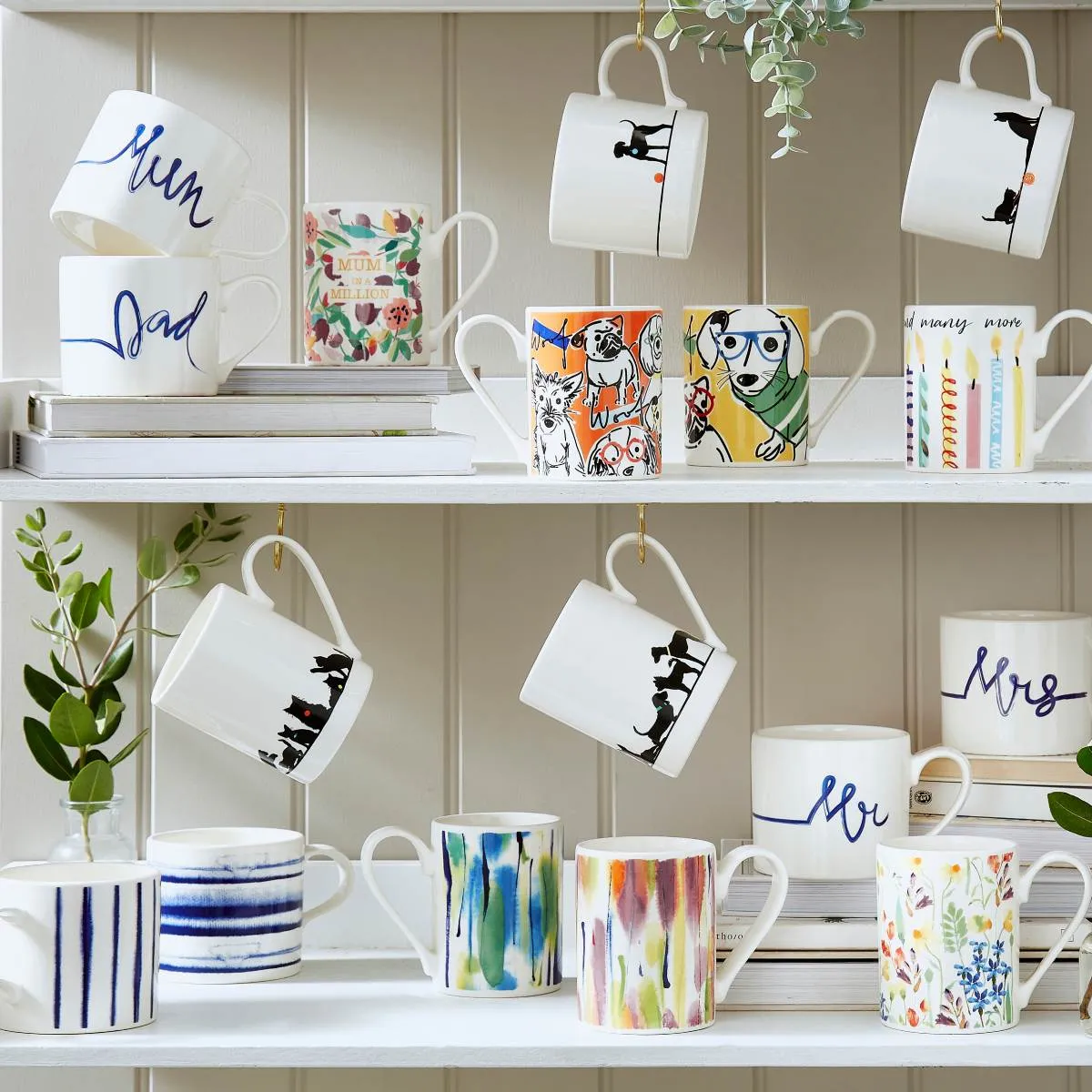 Mug Meirion Mr Mug - Blue & White