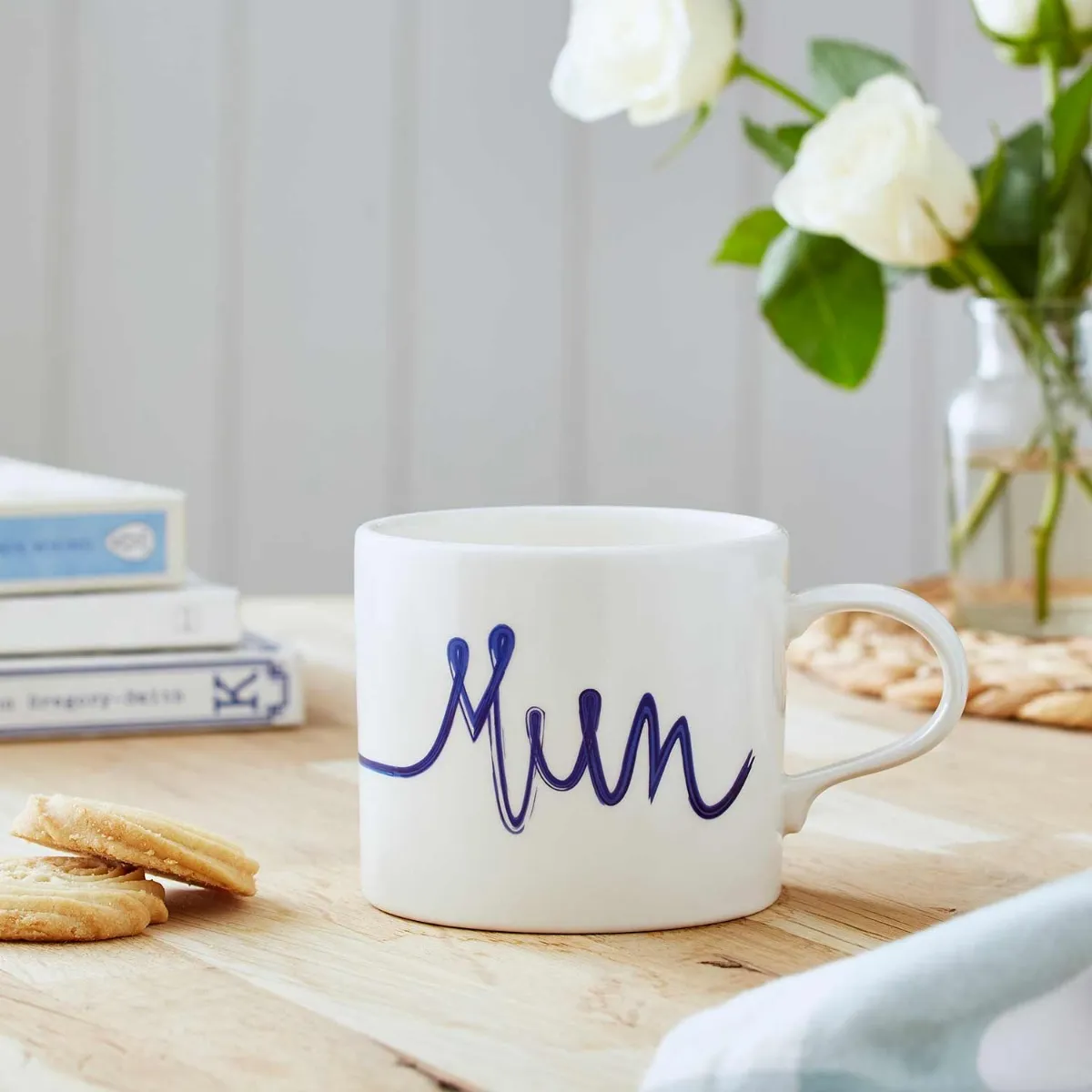 Mug Meirion Mum Mug - Blue & White