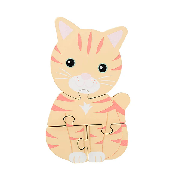 Orange Tree Toys Cat Wooden Puzzle