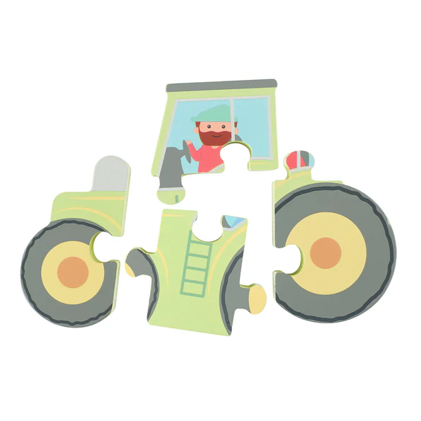 Orange Tree Toys Tractor Wooden Puzzle