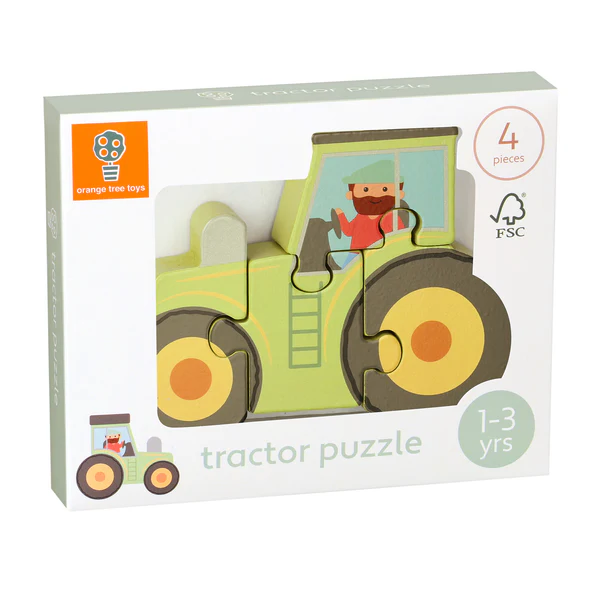 Orange Tree Toys Tractor Wooden Puzzle