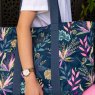 Sara Miller Botanic Paradise Quilted Oversized Tote Bag