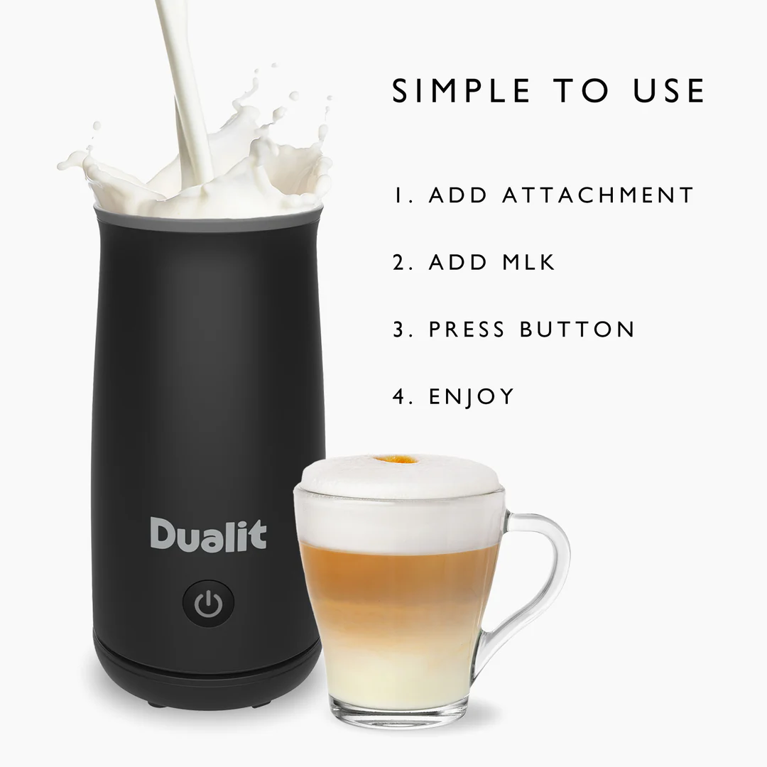 Dualit Hand Held Milk Frother & Hot Chocolate Maker | Black