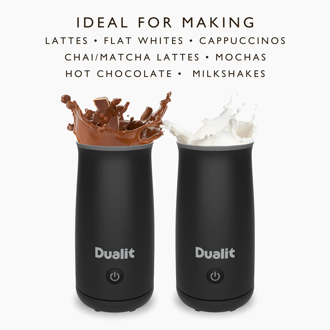 Dualit Hand Held Milk Frother & Hot Chocolate Maker | Black