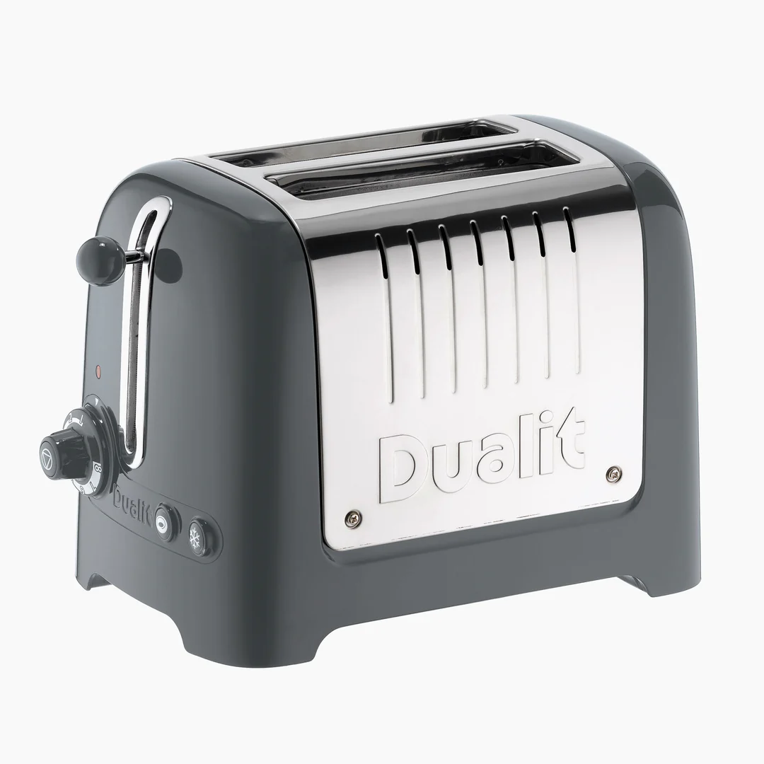 Dualit 2 Slice Lite Toaster | Gloss Grey