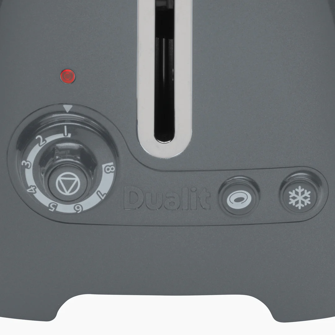 Dualit 2 Slice Lite Toaster | Gloss Grey