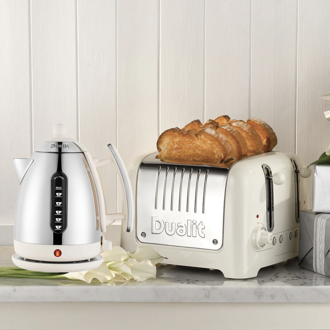 Dualit 4 Slice Lite Toaster | Canvas White