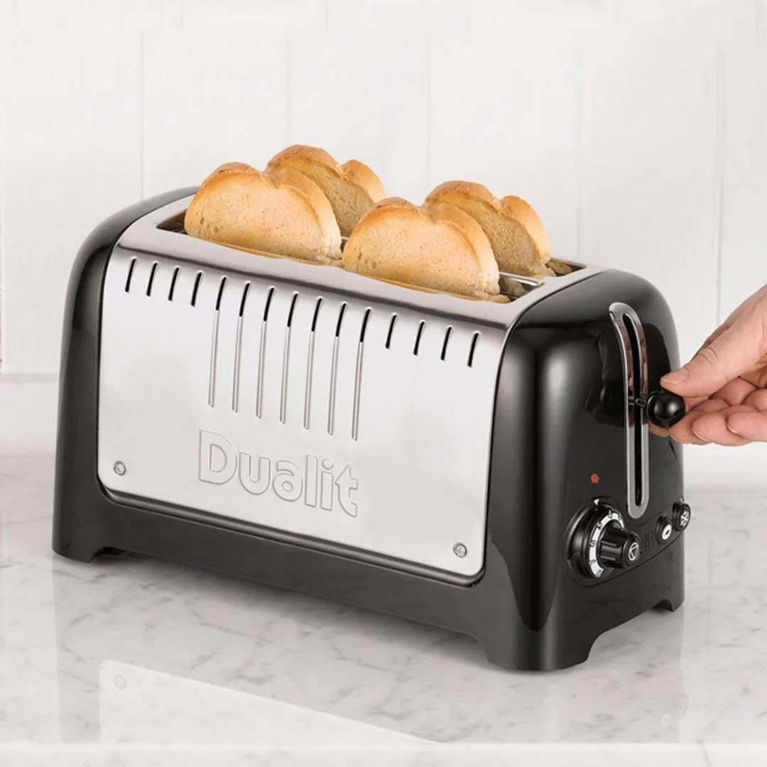 Dualit Long Slot Lite Toaster | Gloss Black