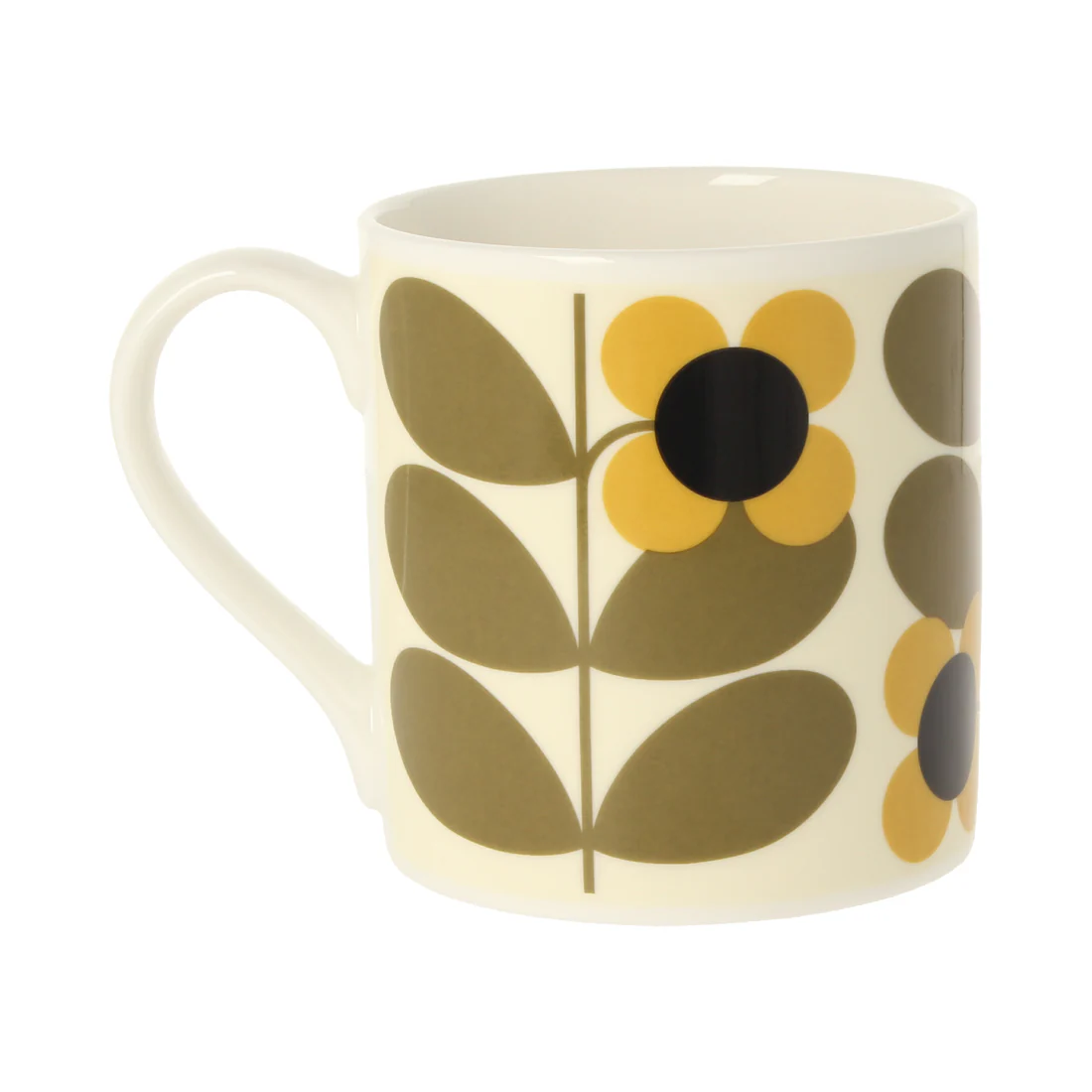 Orla Kiely Stem Bloom Quite Big Yellow Mug