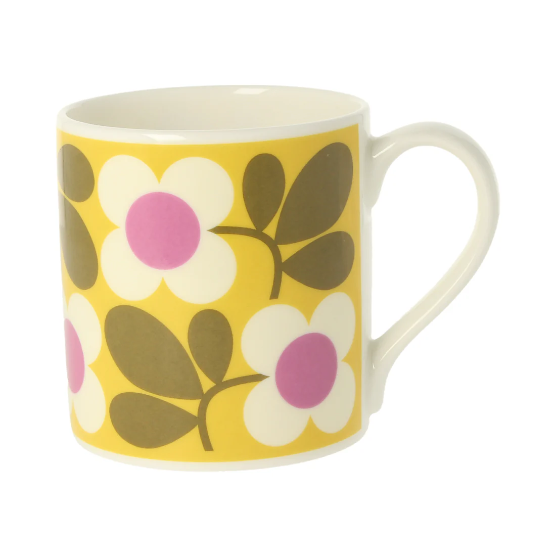 Orla Kiely Floret Yellow Quite Big Mug