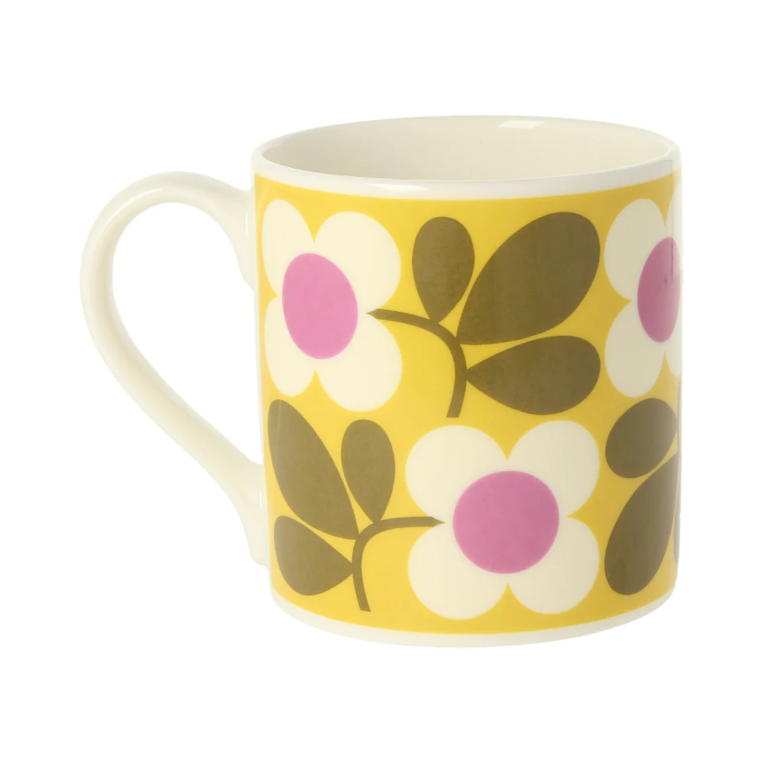 Orla Kiely Floret Yellow Quite Big Mug