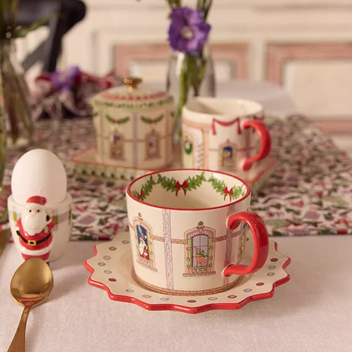 Cath Kidston Christmas Teacup & Saucer