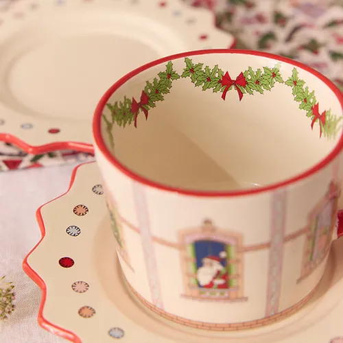 Cath Kidston Christmas Teacup & Saucer