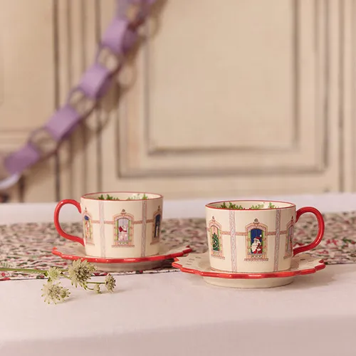 Cath Kidston Christmas Teacup & Saucer