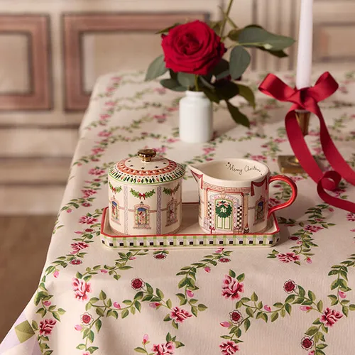 Cath Kidston Christmas Dolls House Sugar Pot & Milk Jug Set