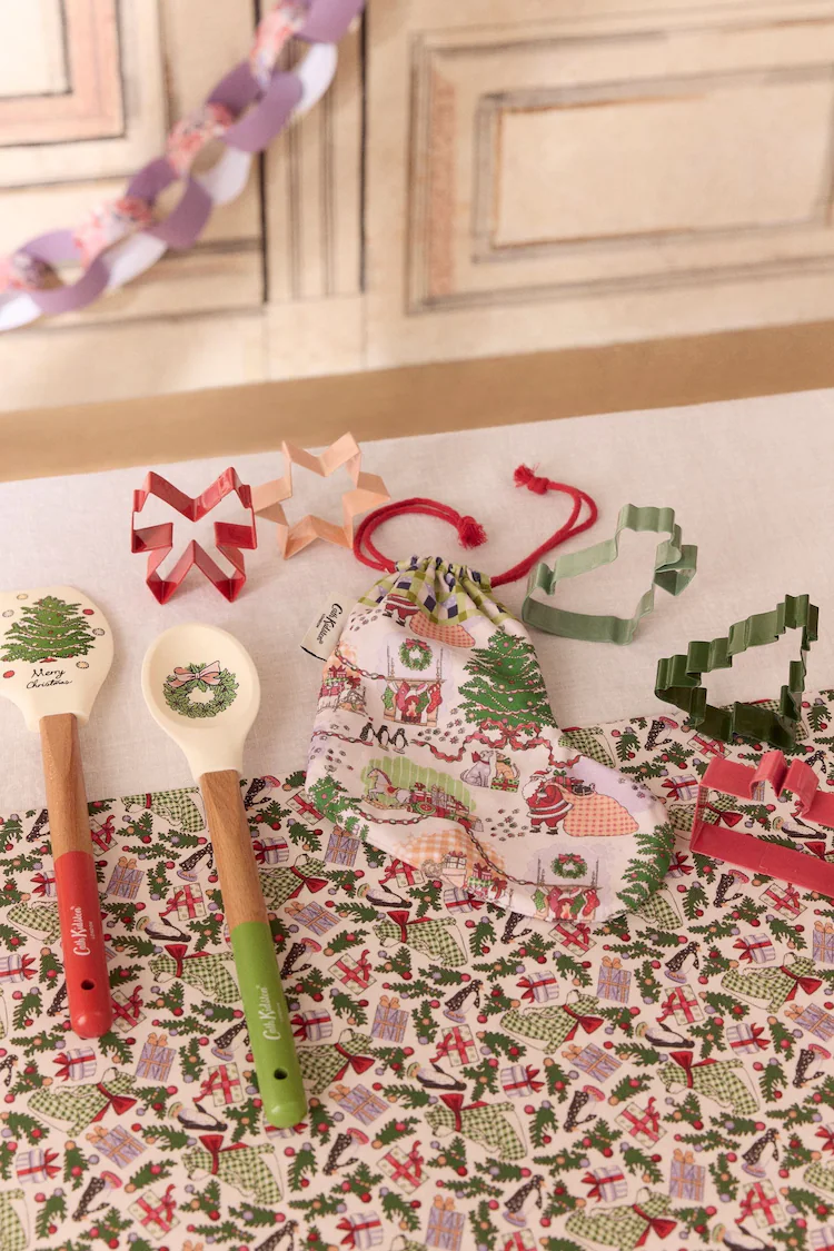 Cath Kidston Christmas Cookie Cutters in Bag