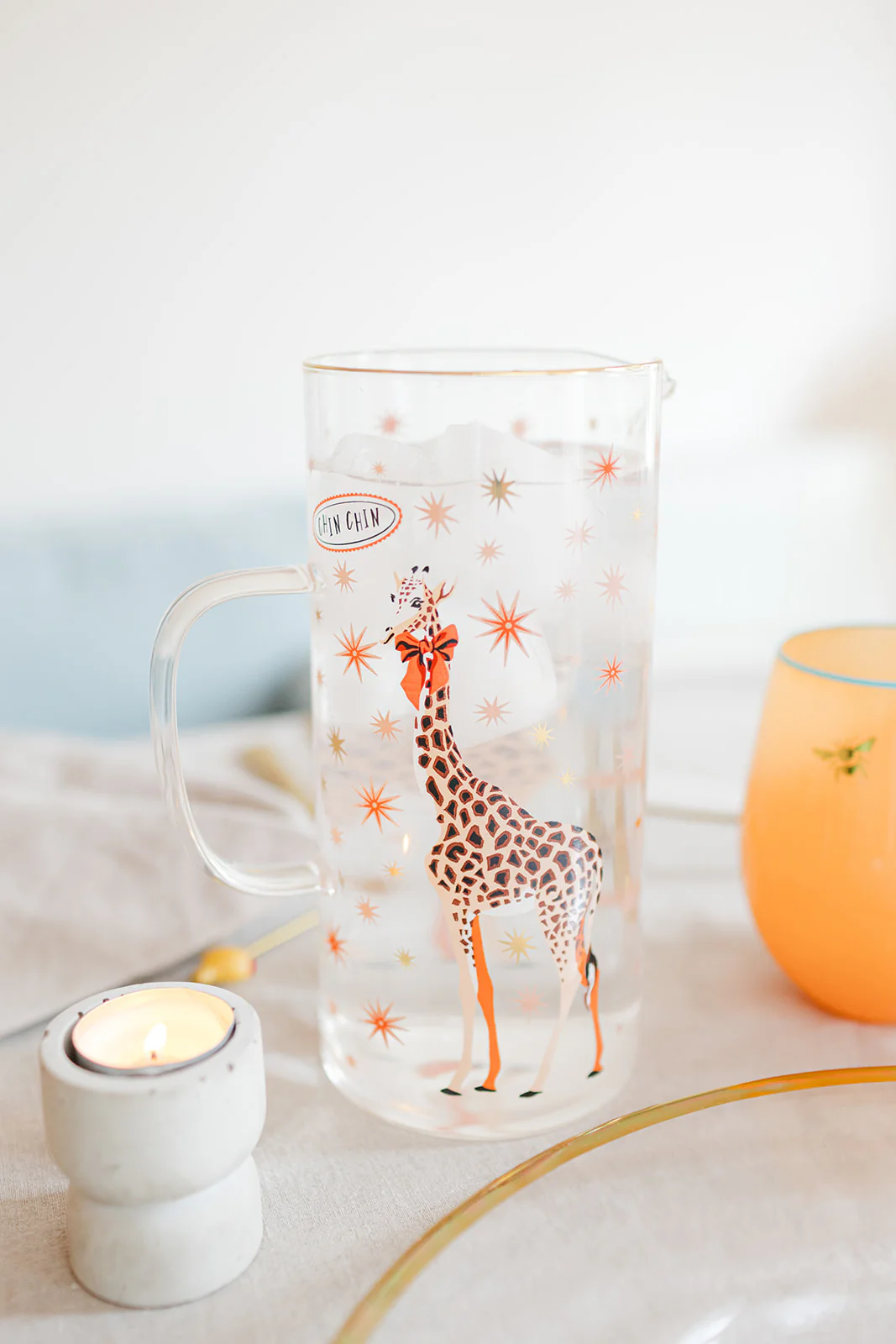 Yvonne Ellen Giraffe Glass Jug