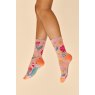 Powder Watercolour Flowers Ankle Socks | Petal