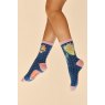 Powder Scandinavian Stems Ankle Socks | Navy