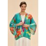 Powder Hummingbird at Dusk Kimono Jacket