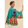 Powder Hummingbird at Dusk Kimono Jacket