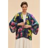 Powder Exotic Evening In Ink Kimono Jacket