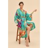 Powder Hummingbird At Dusk Kimono Gown