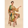 Powder Painted Palms Kimono Gown