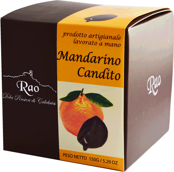 Dolci Pensiere di Calabria Candied Mandarin Segments In Dark Chocolate 150g