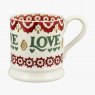 Emma Bridgewater Christmas Joy Set of 2 1/2 Pint Mugs Boxed