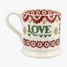 Emma Bridgewater Christmas Joy Set of 2 1/2 Pint Mugs Boxed