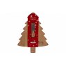 Bamboo Christmas Tree Tray With Cheese Knife