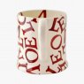 Emma Bridgewater L.O.V.E Polka Red 1/2 Pint Mug