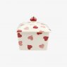 Emma Bridgewater Pink Hearts Small Butter Dish