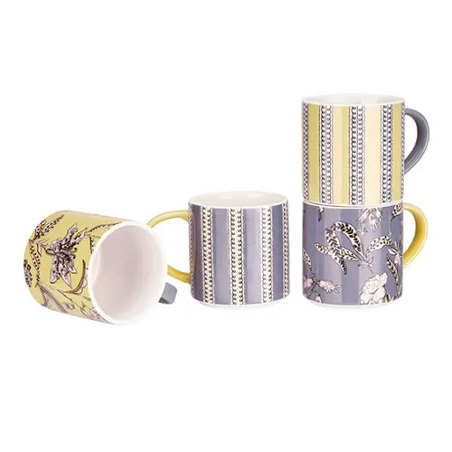 Cath Kidston Wisteria Set of 4 Stacking Mugs