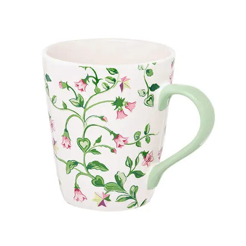 Cath Kidston Twin Flowers White Stanley Mug