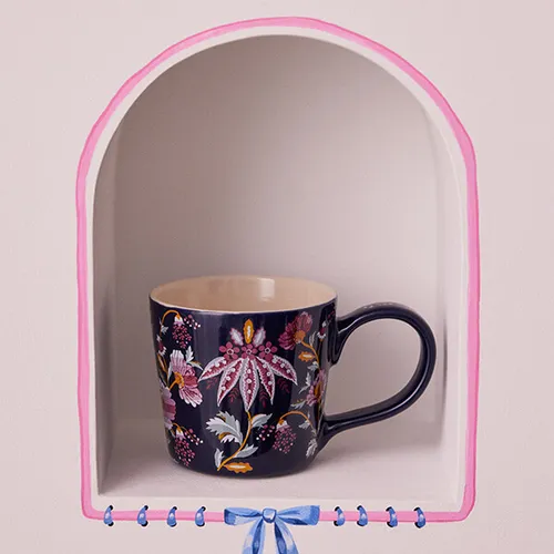 Cath Kidston Friendship Garden Dolly Mug Navy